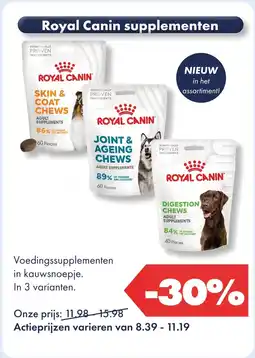 Huisdier Voordeelshop Royal Canin supplementen aanbieding