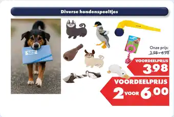 Huisdier Voordeelshop Diverse hondenspeeltjes aanbieding