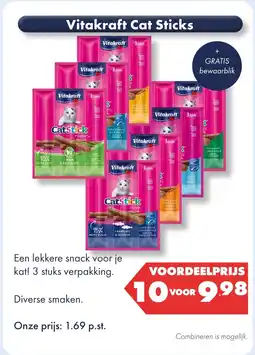 Huisdier Voordeelshop Vitakraft Cat Sticks aanbieding