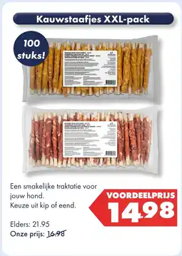 Huisdier Voordeelshop Kauwstaafjes XXL-pack aanbieding