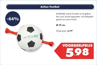 Huisdier Voordeelshop Action Voetbal aanbieding