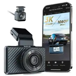 ANWB Botslab G500H Pro 3K Wifi GPS 2CH dashcam Zwart aanbieding