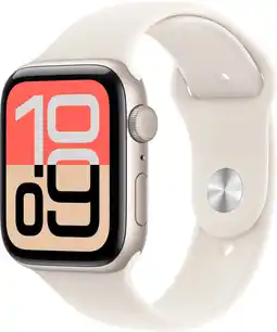Coolblue Apple Watch SE (2025) 44mm Starlight Sportband M/L aanbieding