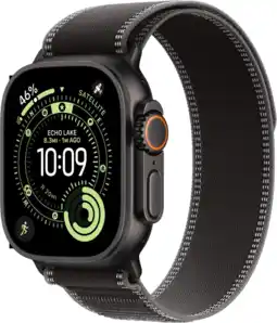 Coolblue Apple Watch Ultra 3 Cellular 49mm Zwart Trail Band M/L aanbieding