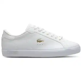 Foot Locker Lacoste Powercourt Sneakers Heren - Wit - Maat 42.5 - Leer aanbieding