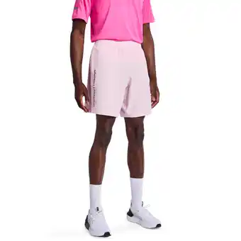 Foot Locker Under Armour Tech Korte Broeken Heren - Roze - Maat L - Poly Woven aanbieding