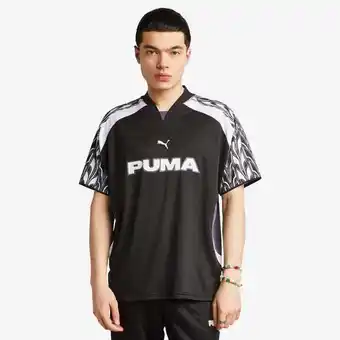 Foot Locker Puma Football T-shirts Heren - Zwart - Maat M - Poly Woven aanbieding