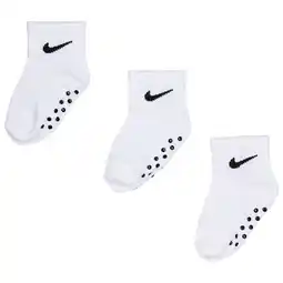 Foot Locker Nike Kids Ankle No Slip 3 Pack Sokken Unisex - Wit - Maat 1 - 2 YEARS aanbieding