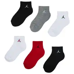 Foot Locker Jordan Kids Ankle 6 Pack Sokken Unisex - Rood - Maat 35 - 38 aanbieding