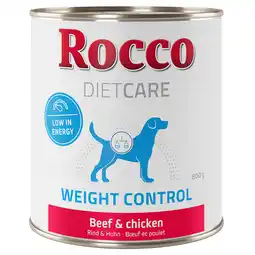 Zooplus Rocco Diet Care Weight Control Rund & Kip 800 g Hondenvoer 6 x 800 g aanbieding