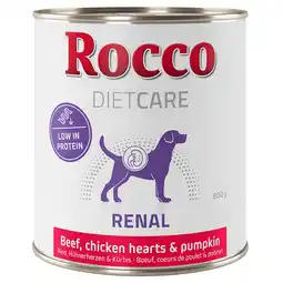 Zooplus Rocco Diet Care Renal Rund met Kippenhart & Pompoen Hondenvoer 800 g 6 x 800 g aanbieding