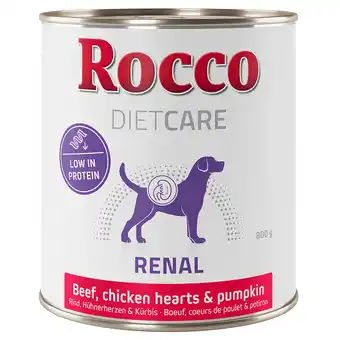 Zooplus Rocco Diet Care Renal Rund met Kippenhart & Pompoen Hondenvoer 800 g 6 x 800 g aanbieding