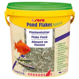 Zooplus 10L Sera Pond Flakes Nature Vlokvoer voor Vijvervissen aanbieding