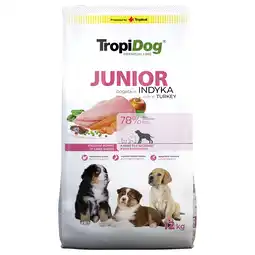 Zooplus 12kg Tropidog Premium Junior Large Kalkoen & Rijst droogvoer voor honden aanbieding