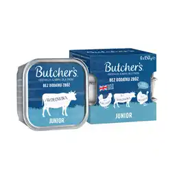 Zooplus Voordeelverpakking Butcher's Original 24 x 150 g - Junior Mix (kip, rund, kalkoen) aanbieding
