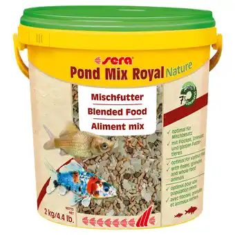 Zooplus 10l Sera Vijvermix Royal Nature Vijvervoeder aanbieding