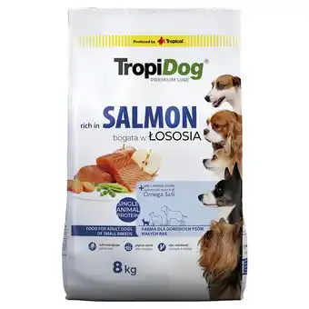 Zooplus 8kg Tropidog Premium Adult Small Zalm droogvoer voor honden aanbieding