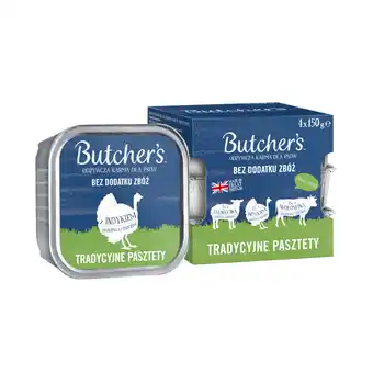Zooplus Voordeelverpakking Butcher's Original 24 x 150 g - Traditionele recepten (lam, kalkoen, rund) aanbieding