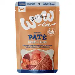 Zooplus 12 x 125 g WOW Cat Adult kip & zalm kattenvoer nat aanbieding