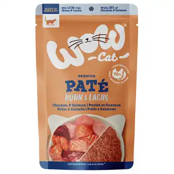 Zooplus 12 x 125 g WOW Cat Adult kip & zalm kattenvoer nat aanbieding