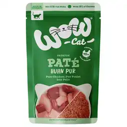 Zooplus 12 x 125 g WOW Cat Adult Kip Pur kattenvoer nat aanbieding