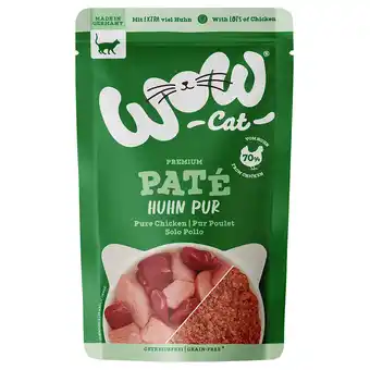 Zooplus 12 x 125 g WOW Cat Adult Kip Pur kattenvoer nat aanbieding