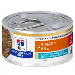 Zooplus 24x 82g Hill’s Prescription Diet Kat C/D Urinary Care met Tonijn Stew kattenvoer nat aanbieding
