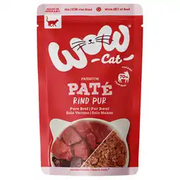Zooplus 12 x 125 g WOW Cat Adult Rund Pur nat kattenvoer aanbieding