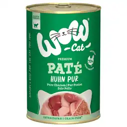 Zooplus 6x400g WOW Cat Adult Kip Pur kattenvoer nat aanbieding