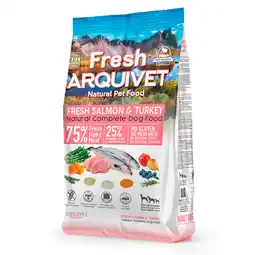 Zooplus 2,5kg Arquivet Fresh Zalm & Kalkoen droogvoer voor honden aanbieding