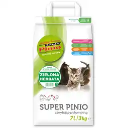 Zooplus 7l Super Pinio Klonterende Groene Thee Kruimel kattenbakvulling aanbieding
