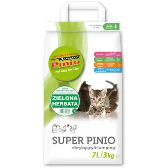 Zooplus 7l Super Pinio Klonterende Groene Thee Kruimel kattenbakvulling aanbieding