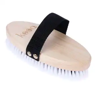 Zooplus kooa lichaamborstel, zacht 19,5x9x4,5cm paard aanbieding