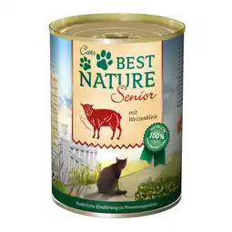 Zooplus 6x 400g Best Nature Kat Senior lam natvoer voor katten aanbieding