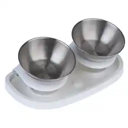 Zooplus Modern Living dubbele kom Houston 2x500ml hond aanbieding
