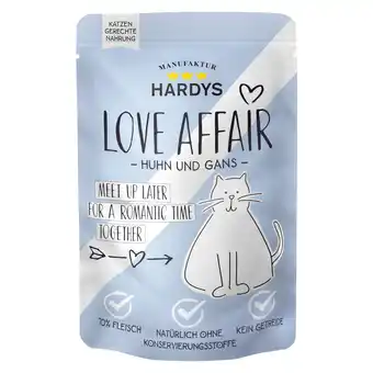 Zooplus 12x100g Kip & Gans Hardys LOVE AFFAIR natvoer voor katten aanbieding