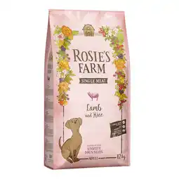 Zooplus 12kg Rosie's Farm Single Meat Adult Lam met Rijst droogvoer voor katten aanbieding
