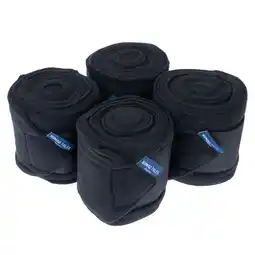 Zooplus Nomad Tales paardenbandages fleece, zwart pony set van 4 aanbieding