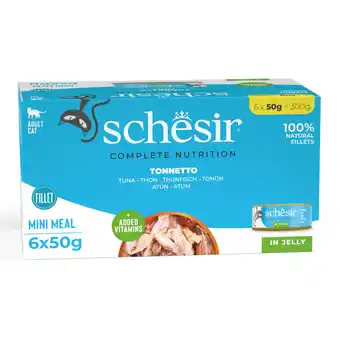 Zooplus 6x50g Tonijn Schesir Complete voeding in gelei natvoer voor katten aanbieding
