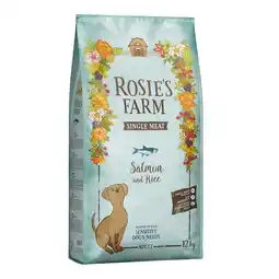 Zooplus 12kg Rosie's Farm Single Meat Adult vis met rijst droogvoer voor katten aanbieding