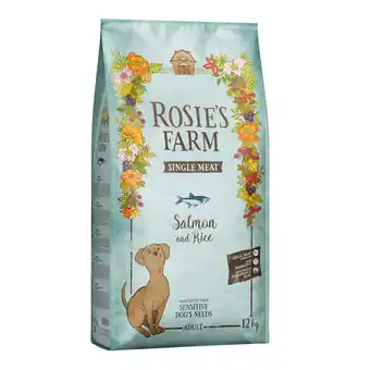 Zooplus 12kg Rosie's Farm Single Meat Adult vis met rijst droogvoer voor katten aanbieding