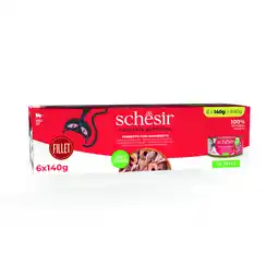 Zooplus 6x140g Tonijn met garnalen Schesir Complete Nutrition in gelei natvoer voor katten aanbieding