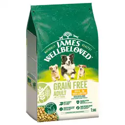Zooplus James Wellbeloved Grain Free Adult Dog Hypoallergenic Kalkoen & Groenten - 1,5 kg aanbieding