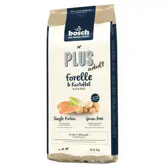 Zooplus bosch Plus Forel & Aardappel Hondenvoer - 12,5 kg aanbieding
