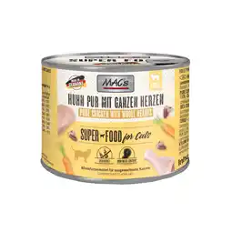 Zooplus 6x200g Kip Puur met Gevogelteharten MAC's Kattenvoer aanbieding