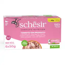 Zooplus 6x50g Tonijn met hamSchesir Complete Voeding filet in gelei natvoer voor katten aanbieding