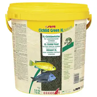 Zooplus sera Cichlid Green XL Nature Granule Feeder - 10 L aanbieding