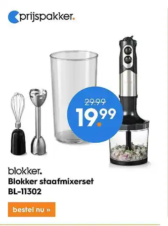 Blokker Blokker Staafmixerset BL-11302 aanbieding