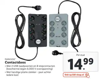 Lidl Contactdoos aanbieding