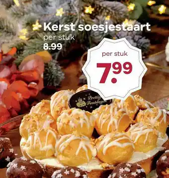 Boon`s Markt Kerst Soesjestaart aanbieding